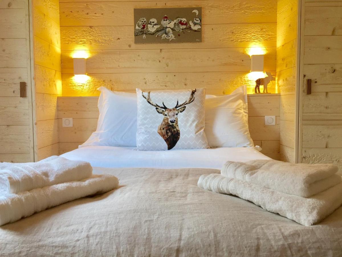 Chalet Le Flocon Bleu - Mauselaine Avec Vue Sur Le Lac De 제라르메르 외부 사진