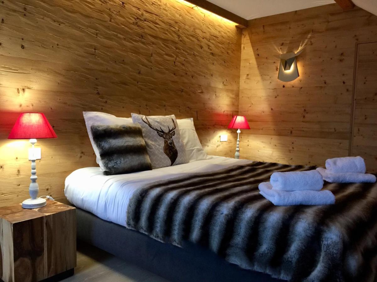 Chalet Le Flocon Bleu - Mauselaine Avec Vue Sur Le Lac De 제라르메르 외부 사진
