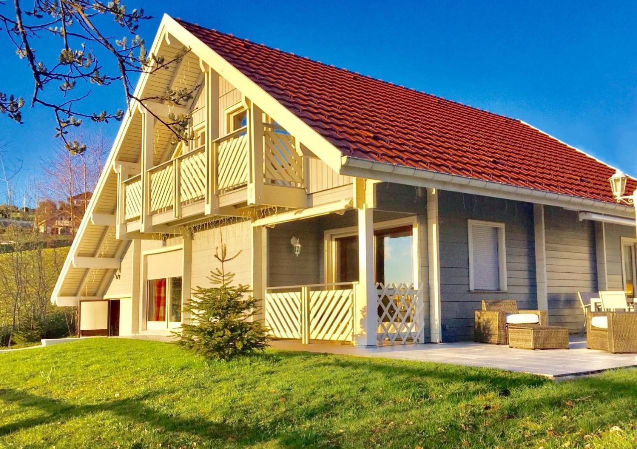 Chalet Le Flocon Bleu - Mauselaine Avec Vue Sur Le Lac De 제라르메르 외부 사진
