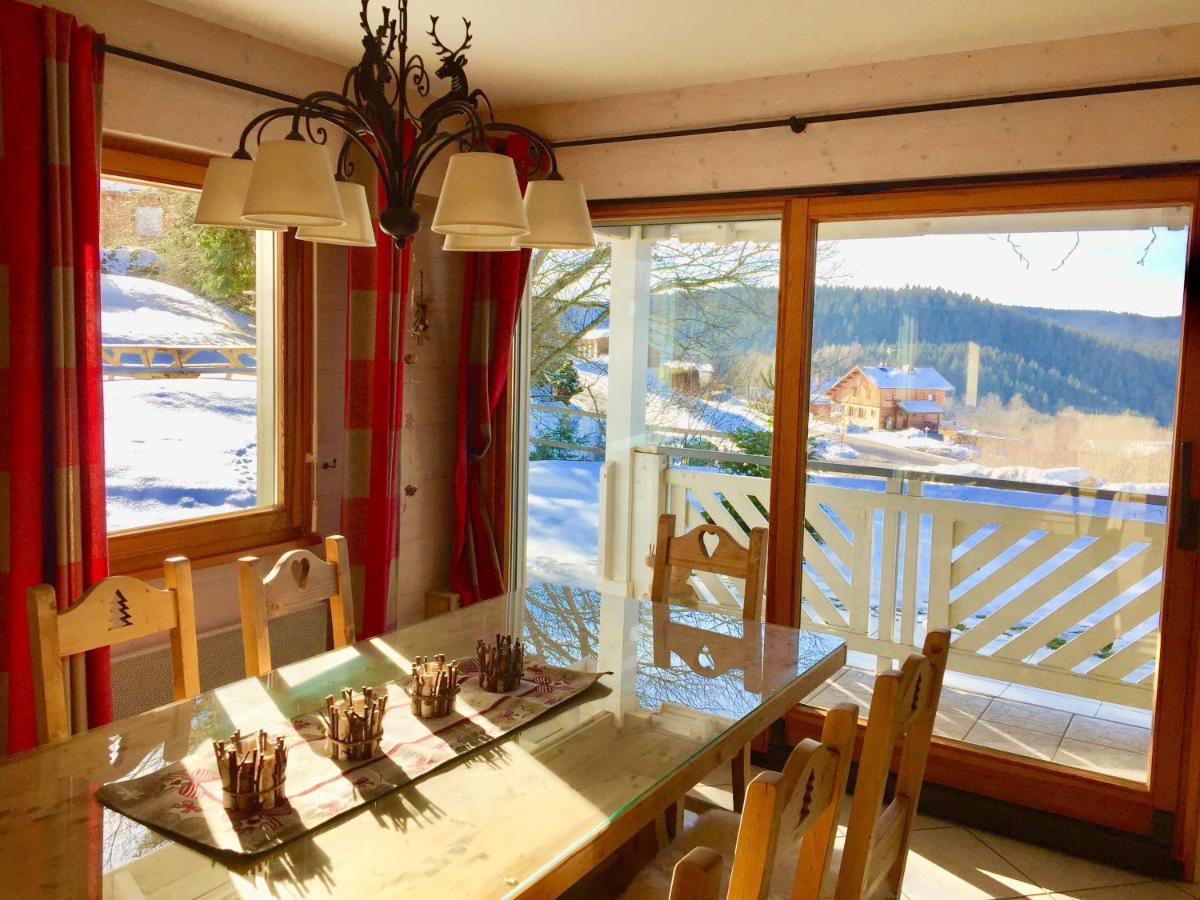 Chalet Le Flocon Bleu - Mauselaine Avec Vue Sur Le Lac De 제라르메르 외부 사진