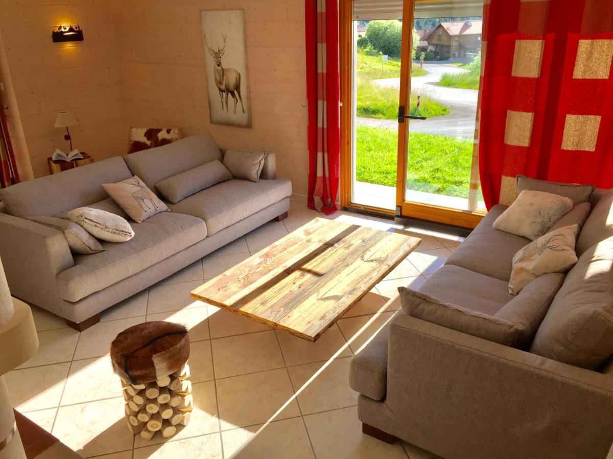Chalet Le Flocon Bleu - Mauselaine Avec Vue Sur Le Lac De 제라르메르 외부 사진